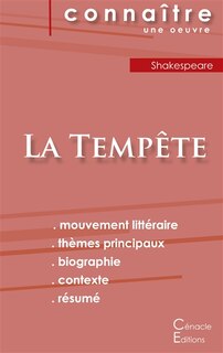 Front cover_Fiche de lecture La Tempête de William Shakespeare (analyse littéraire de référence et résumé complet)