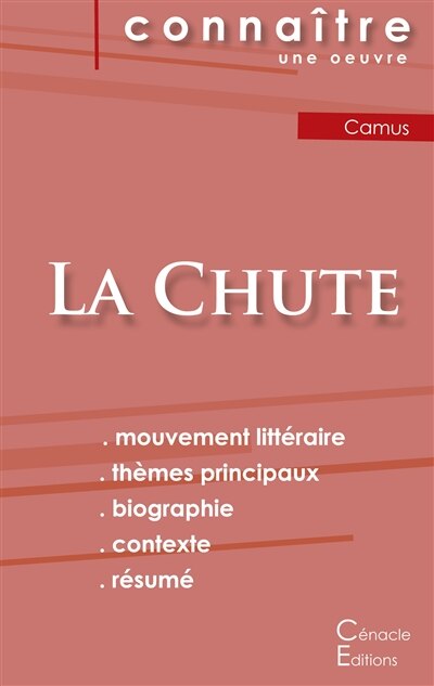 Front cover_Fiche De Lecture La Chute De Albert Camus (analyse Littéraire De Référence Et Résumé Complet)