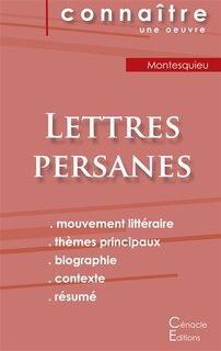 Front cover_Fiche de lecture Lettres persanes de Montesquieu (analyse littéraire de référence et résumé complet)