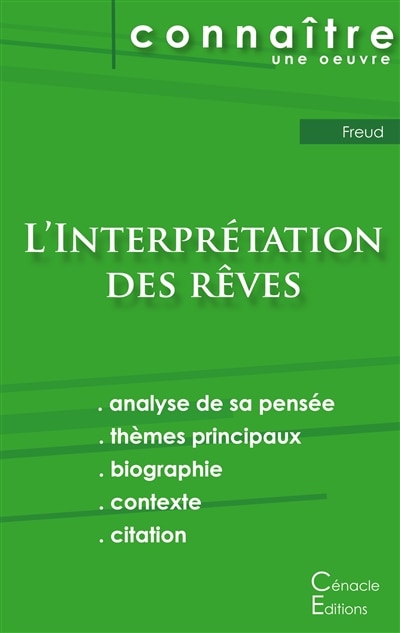 Front cover_Fiche de lecture L'Interprétation des rêves de Freud (analyse littéraire de référence et résumé complet)
