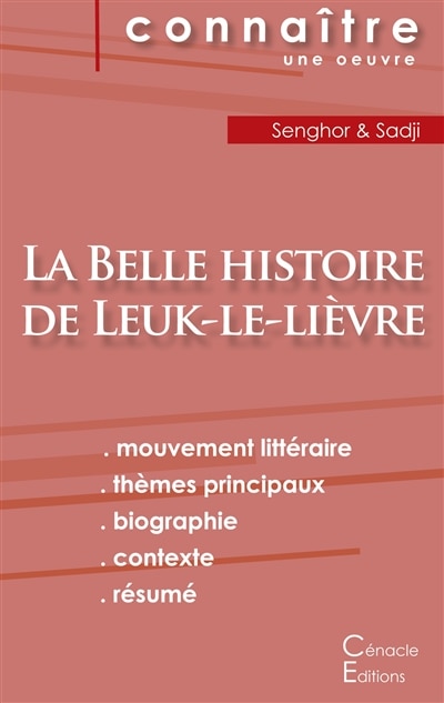 Front cover_Fiche de lecture La Belle histoire de Leuk-le-lièvre de Léopold Sédar Senghor (analyse littéraire de référence et résumé complet)