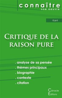 Couverture_Fiche de lecture Critique de la raison pure de Kant (analyse littéraire de référence et résumé complet)