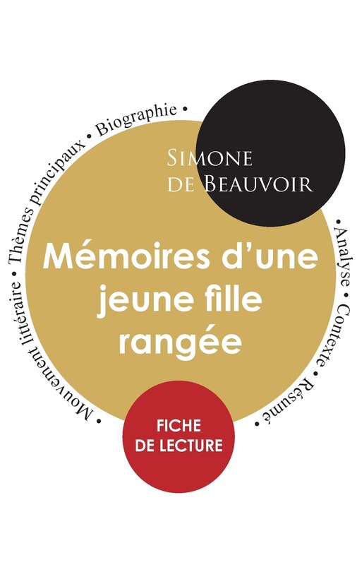 Front cover_Fiche de lecture Mémoires d'une jeune fille rangée (Étude intégrale)