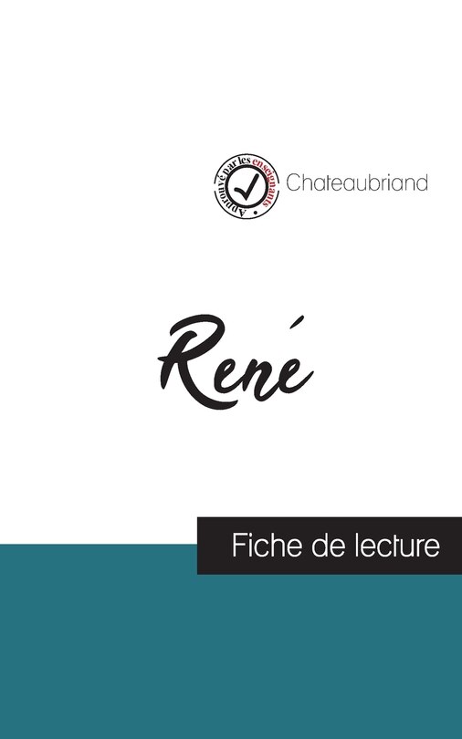 Couverture_René de Chateaubriand (fiche de lecture et analyse complète de l'oeuvre)