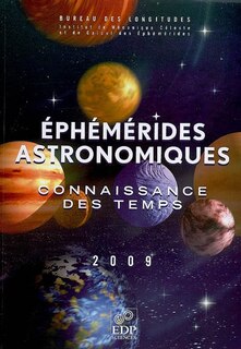 Front cover_Ephémérides astronomiques 2009 : connaissance des temps