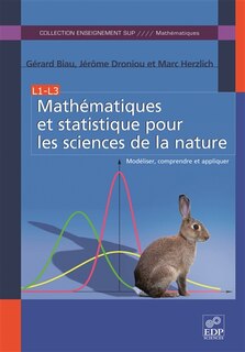 Front cover_Mathématiques et statistique pour les sciences de la nature : modéliser, comprendre et appliquer