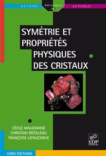 Front cover_Symétrie et propriétés physiques des cristaux