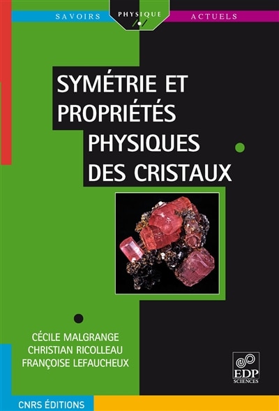 Front cover_Symétrie et propriétés physiques des cristaux