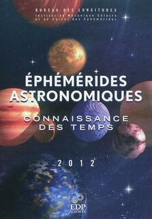 Front cover_Ephémérides astronomiques 2012 : connaissance des temps