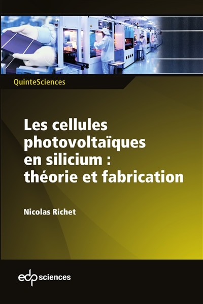 Couverture_Les cellules photovoltaïques en silicium