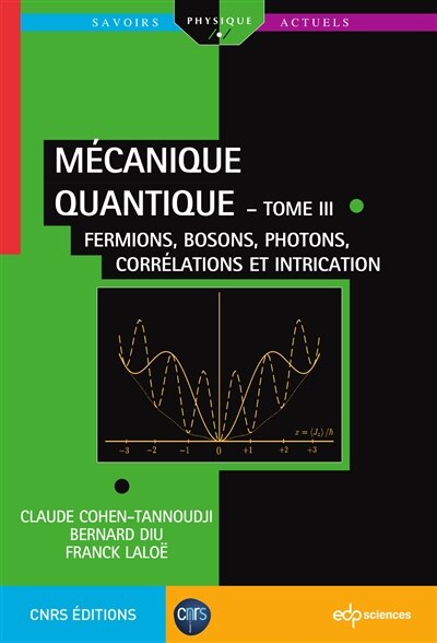 Front cover_Fermions, bosons, photons, corrélations et intrication