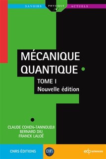 Front cover_Mécanique quantique, Vol. 1