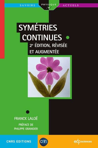 Front cover_Symétries continues