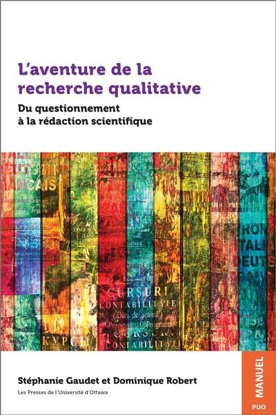 Front cover_L'aventure de la recherche qualitative : du questionnement à la rédaction scientifique
