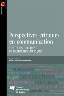 Couverture_Perspectives critiques en communication : contextes, théories et recherches empiriques