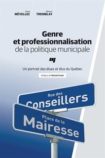 Front cover_Genre et professionnalisation de la politique municipale