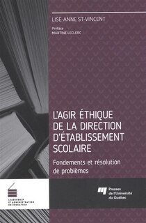 Front cover_L' agir éthique de la direction d'établissement scolaire