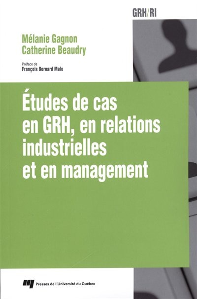 Front cover_Études de cas en GRH, en relations industrielles et en management