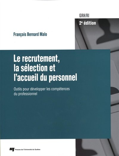 Couverture_Le recrutement, la sélection et l'accueil du personnel