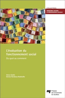 Front cover_L'évaluation du fonctionnement social : du quoi au comment