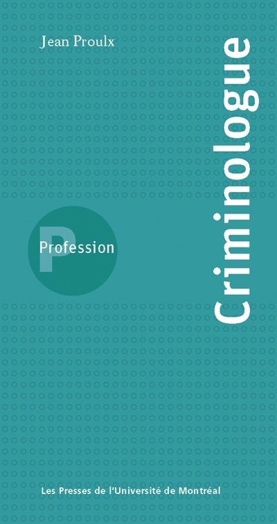 Front cover_Profession criminologue