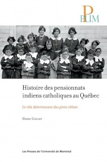 Front cover_Histoire des pensionnats indiens catholiques au Québec