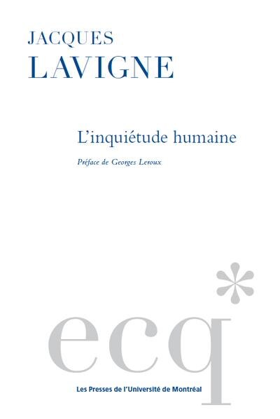 Front cover_L' inquiétude humaine
