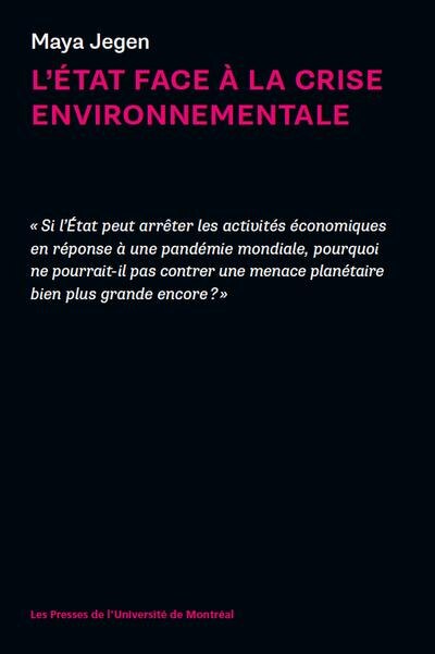 Couverture_L' État face à la crise environnementale