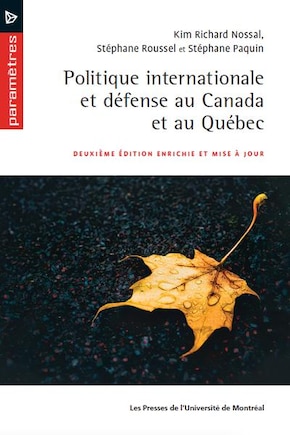 POLITIQUE INTERNATIONALE AU QUÉBEC ET AU CANADA