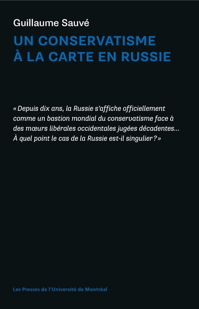 Front cover_UN CONSERVATISME À LA CARTE EN RUSSIE