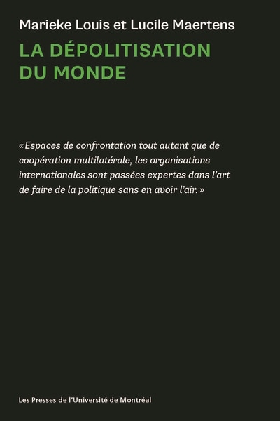 Couverture_LA DÉPOLITISATION DU MONDE