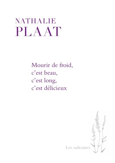 Front cover_Mourir de froid, c'est beau, c'est long, c'est délicieux