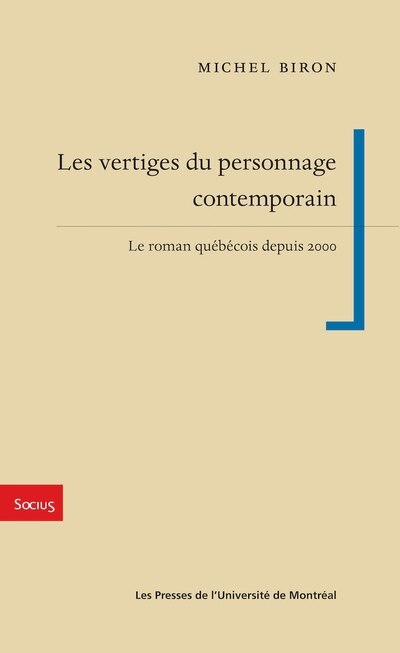Front cover_Les vertiges du personnage contemporain