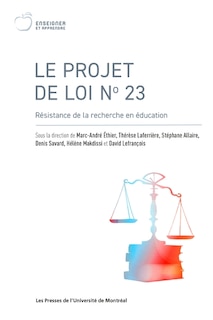 Couverture_Le Projet de loi No 23