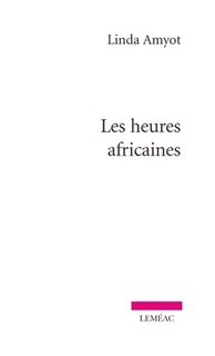 Front cover_Les heures africaines