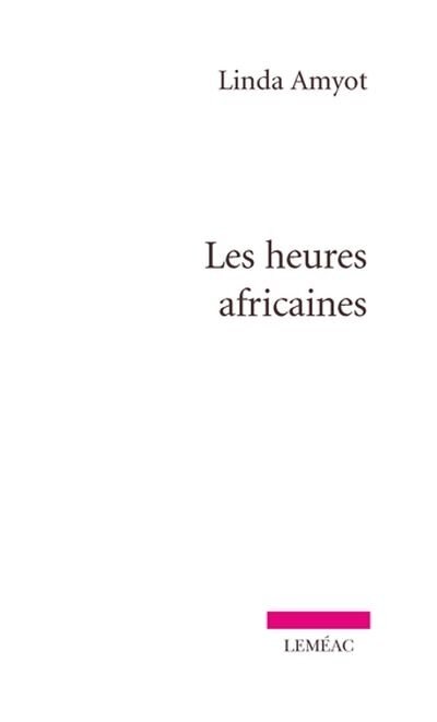 Front cover_Les heures africaines