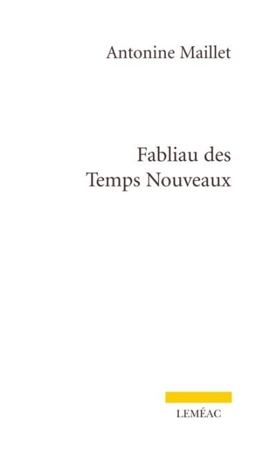 Couverture_FABLIAU DES TEMPS NOUVEAUX