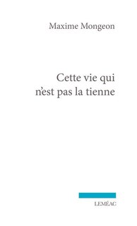 Front cover_Cette vie qui n'est pas la tienne