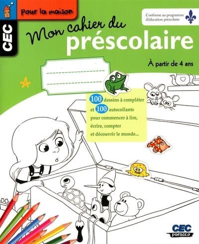 Front cover_Mon cahier du préscolaire