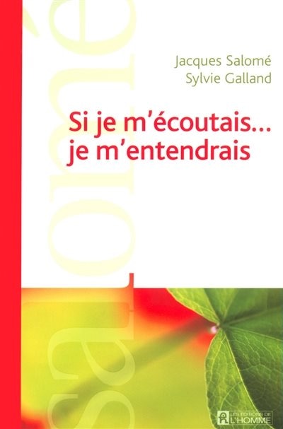 Front cover_SI JE M'ÉCOUTAIS JE M'ENTENDRAIS