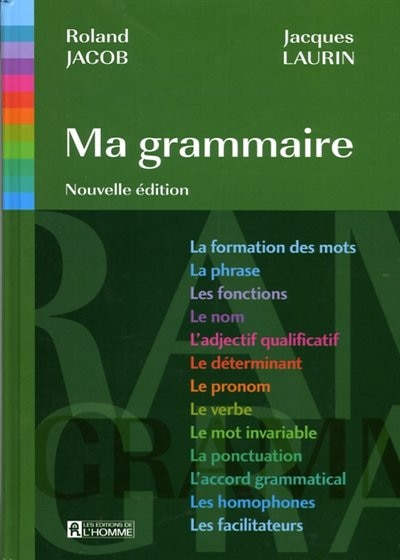 Front cover_MA GRAMMAIRE -NE