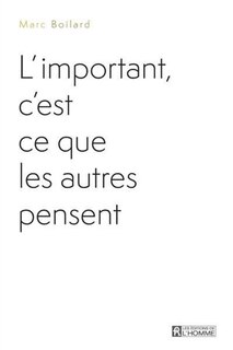 Front cover_L'important,c'est ce que les autres pensent