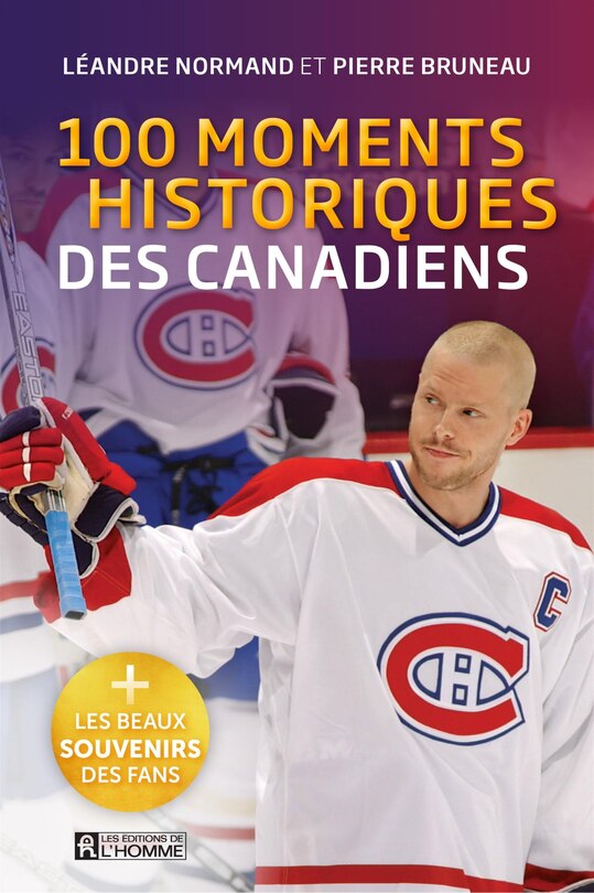 Front cover_100 moments histoires des Canadiens de Montréal