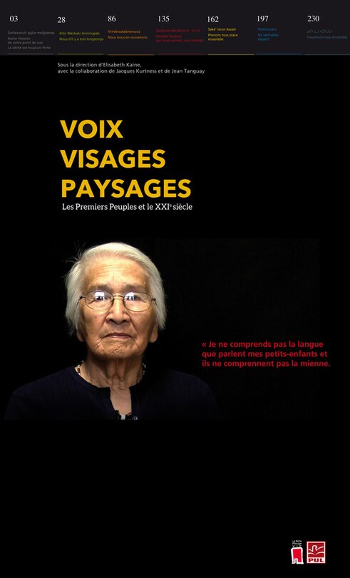 Couverture_Voix, visages, paysages : les Premiers Peuples et le XXIe siècle