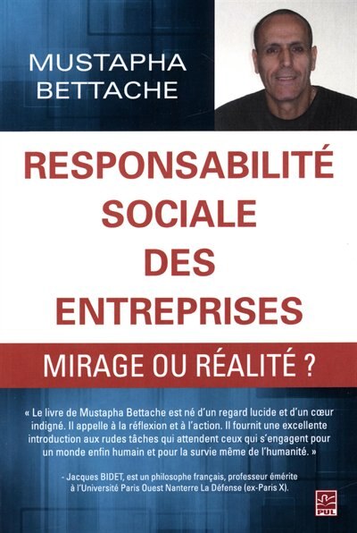Couverture_Responsabilit&eacute; Sociale Des Entreprises, Mirage Ou R&eacute;alit&eacute;?