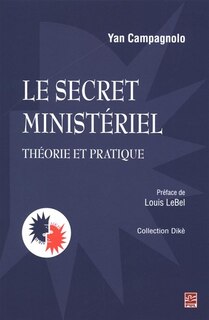 Front cover_Le secret ministériel