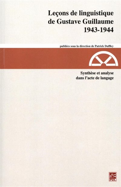 Front cover_Leçons de linguistique de Gustave Guillaume, 1943-1944