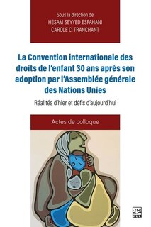 Front cover_La convention internationale des droits de l'enfant 30 ans après : réalités d’hier et défis d’aujourd’hui