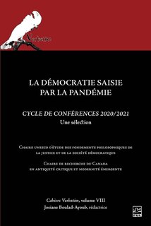 Front cover_La démocratie saisie par la pandémie : Cycles de conférences 2020-2021