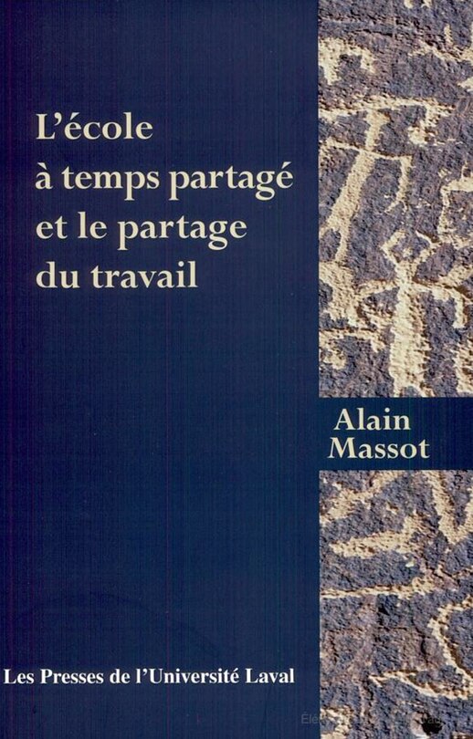 Couverture_L' École à temps partagé et le partage du travail